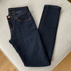 Forever 21 Low-Rise Skinny Jeans Dark Wash Size 27